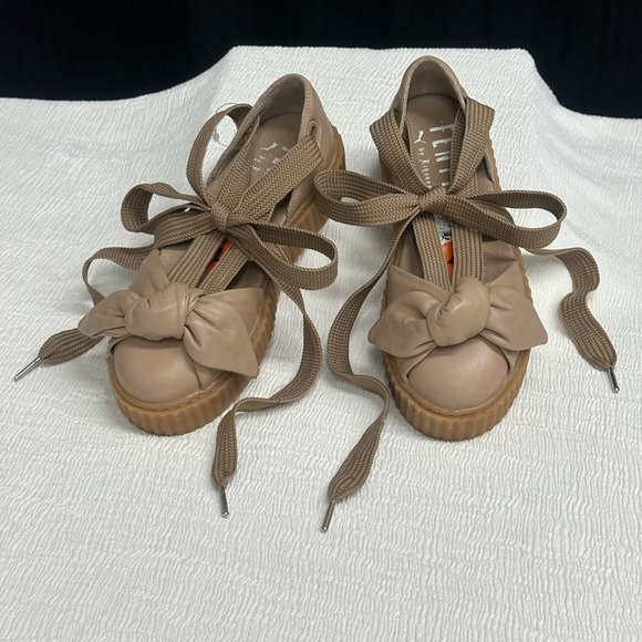Puma Fenty Rihanna Creeper Ankle Wrap Bow Platform D’orsay Sz 7 NWT​ - Picture 1 of 10